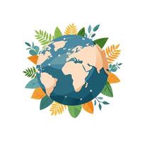Harmony Globe illustration white background vector