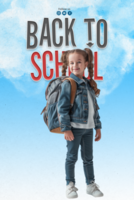 Back to school creative design background colorful and template psd