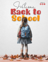Back to school creative design background colorful and fun psd