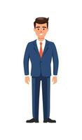 A character in a suit vector