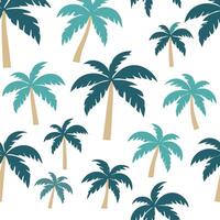 Tropical Palm seamlees pattern vector