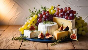 Variety of cheese blocks stacked on a plate. Cheese background with many pieces of yellow swiss cheese in a closeup. photo