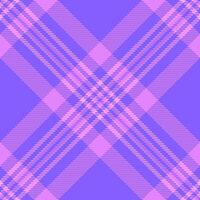 Pure check plaid seamless, softness texture textile background. National tartan pattern fabric in indigo and purple colors. vector