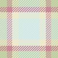 Tee check background, linear tartan fabric seamless. Vertical textile pattern plaid texture in light and pastel colors. vector
