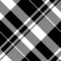 Hippy pattern fabric background, postcard textile texture. Mature plaid seamless check tartan in black and white colors. vector