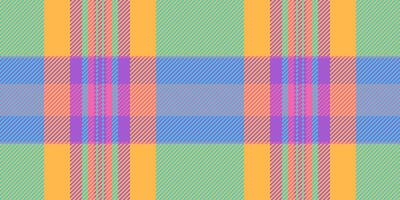 Lumberjack textile seamless, 1960s pattern background check. Teen tartan texture plaid fabric in amber and cyan colors. vector