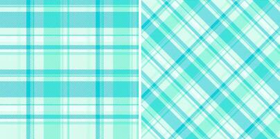 Pattern fabric background of seamless texture plaid with a tartan check textile. Set in light colors of clothing style trends. vector