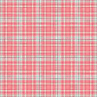 October plaid fabric tartan, straight seamless textile pattern. Sexual check background texture in red and light colors. vector