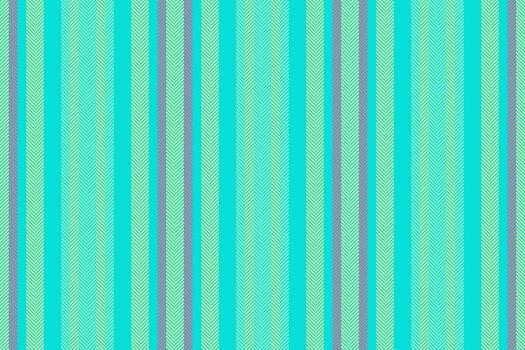 Lady textile fabric , folded texture lines pattern. Rough stripe background vertical seamless in teal and yellow colors. vector