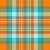 Wrapping textile plaid , lady background tartan texture. Guy seamless check fabric pattern in bright and teal colors. vector