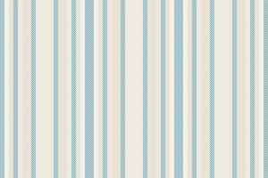 Repetitive pattern stripe background, hobby texture lines seamless. Row textile vertical fabric in white and cyan colors. vector