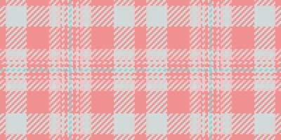 Chic pattern background tartan, sexy fabric texture. Vogue plaid seamless textile check in red and white colors. vector