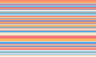 Geometric stripes seamless pattern with horizontal lines in varied colours, creating an abstract background. Ideal for textile design, wallpaper, or graphic prints. vector