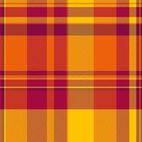 Backdrop seamless tartan plaid, close up textile check . Variation fabric background texture pattern in bright and red colors. vector