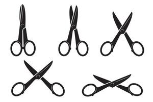 Scissors icon design. Cut out tool for paper or tailor work. vector
