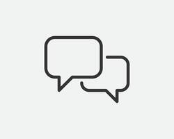 Talk bubble speech icon. Blank empty bubbles design elements. Chat on line symbol template. Dialogue balloon sticker silhouette. vector