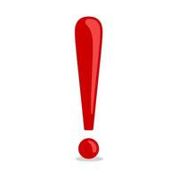 Exclamation point symbol. Attention mark illustration. Danger icon design. vector
