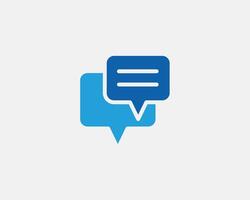Chat icon design element. Talk bubble speech sign. Dialogue balloon. vector