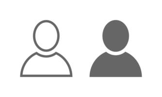 User icon . People head avatar illustration. Face sign for web design or mobile app. vector