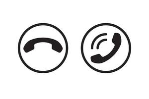 Call phone icon. Communication and support symbol. Telephone sign. vector