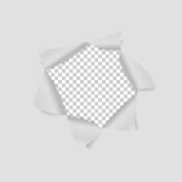 Hole in the paper. Template for creative design. illustration. vector