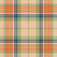 Tartan Christmas seamless plaid pattern . Retro background fabric. Vintage check color square geometric texture. vector
