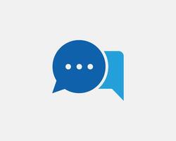 Chat icon design element. Talk bubble speech sign. Dialogue balloon. vector