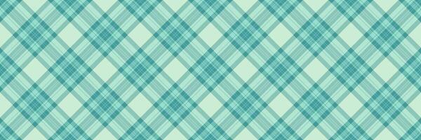 Table cloth pattern seamless tartan, mosaic background plaid. Graph texture textile fabric check in teal and light colors. vector