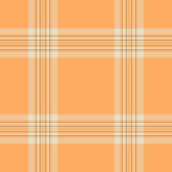 Full fabric check tartan, best background seamless plaid. Hobby texture pattern textile in orange and amber colors. vector