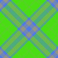 Ornament fabric plaid textile, fashioned background tartan. Layered pattern texture check seamless in green and pastel colors. vector