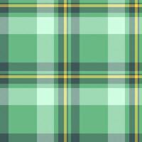 Layered seamless check pattern, livingroom fabric background textile. 50s tartan texture plaid in green and light colors. vector