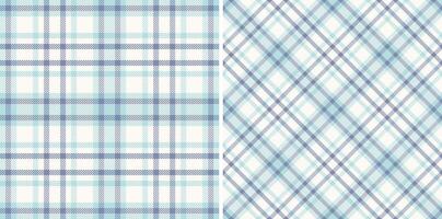 Textile texture fabric of seamless pattern plaid with a background check tartan. Set in light colors. Best trousers for a professional look. vector