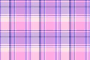 Ethnicity textile texture seamless, striped check pattern plaid. Diamond background tartan fabric in purple and light colors. vector