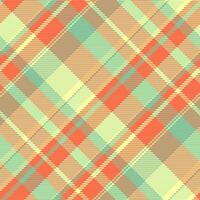 Merry tartan pattern textile, tough texture seamless plaid. Geometric fabric background check in red and green colors. vector