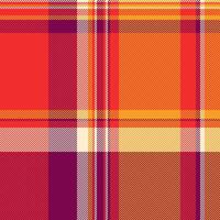Proud check tartan background, panel fabric seamless textile. Grunge pattern plaid texture in red and pink colors. vector