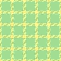 Folded background pattern plaid, tissue check seamless fabric. Quality tartan textile texture in yellow and green colors. vector