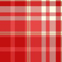 Pastel textile fabric background, intense texture check. Platform plaid pattern seamless tartan in red and light yellow colors. vector