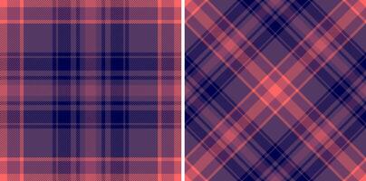 Tartan textile pattern of background fabric texture with a check plaid seamless. Set in halloween colors for book cover design ideas. vector