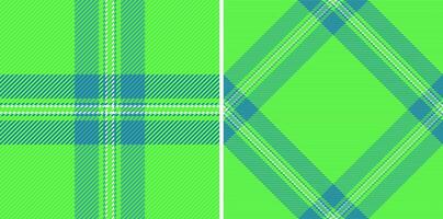Textile check seamless of plaid background texture with a pattern fabric tartan. Set in light colors. Stylish gingham patterns for clothing. vector