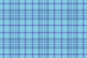 Rural fabric texture, volume background textile check. Birthday pattern seamless tartan plaid in cyan and blue colors. vector