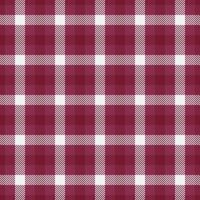 Colourful fabric pattern textile, choose texture tartan check. Neutral seamless background plaid in pink and red colors. vector