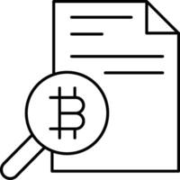 Bitcoin Audit illustration with isolated background vector