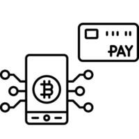 Bitcoin Payment illustration with isolated background vector