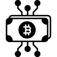 Bitcoin Cash illustration with isolated background vector