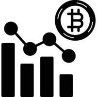Bitcoin Analytic illustration with isolated background vector