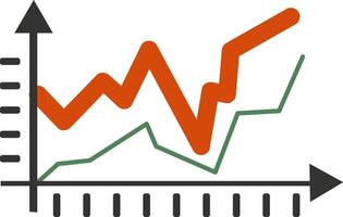 Dynamic Financial Growth and Market Trends Chart vector