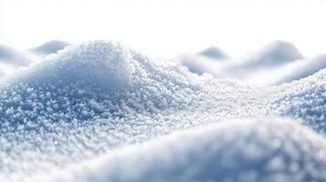 Christmas winter snowy background snowdrift range with a snow covered hill. Panorama banner photo