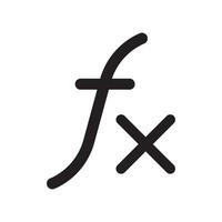 A black and white image of a mathematical symbol vector
