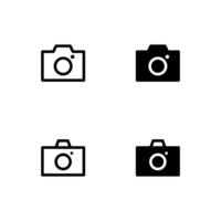 Camera icon set. vector