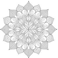mandala design with white background vector